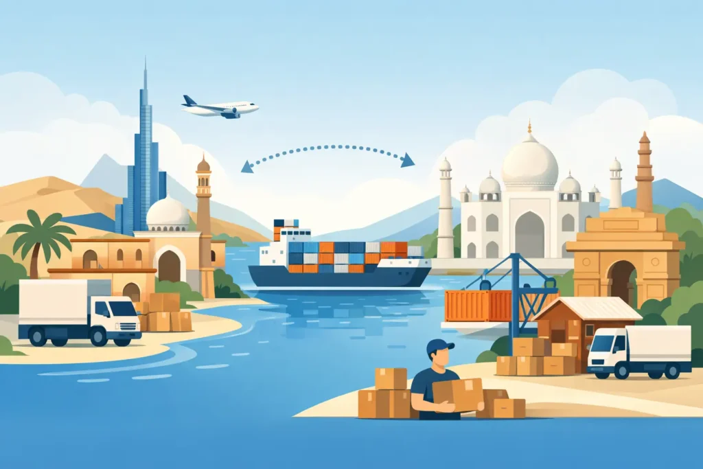 Door to Door Shipping Guide for UAE and India