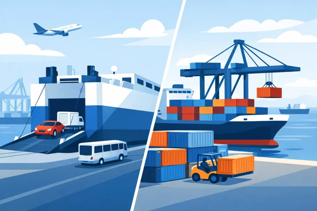 RORO or Container Shipping: Which Is Right?